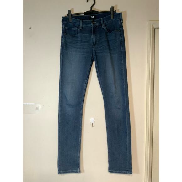 Paige Normandie Birch Mens Straight Fit Jeans Pants Size L USED - Picture 1 of 11